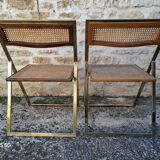 Italian cane folding chairs