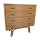 Bamboo and rattan chest of drawers  of the 60s
