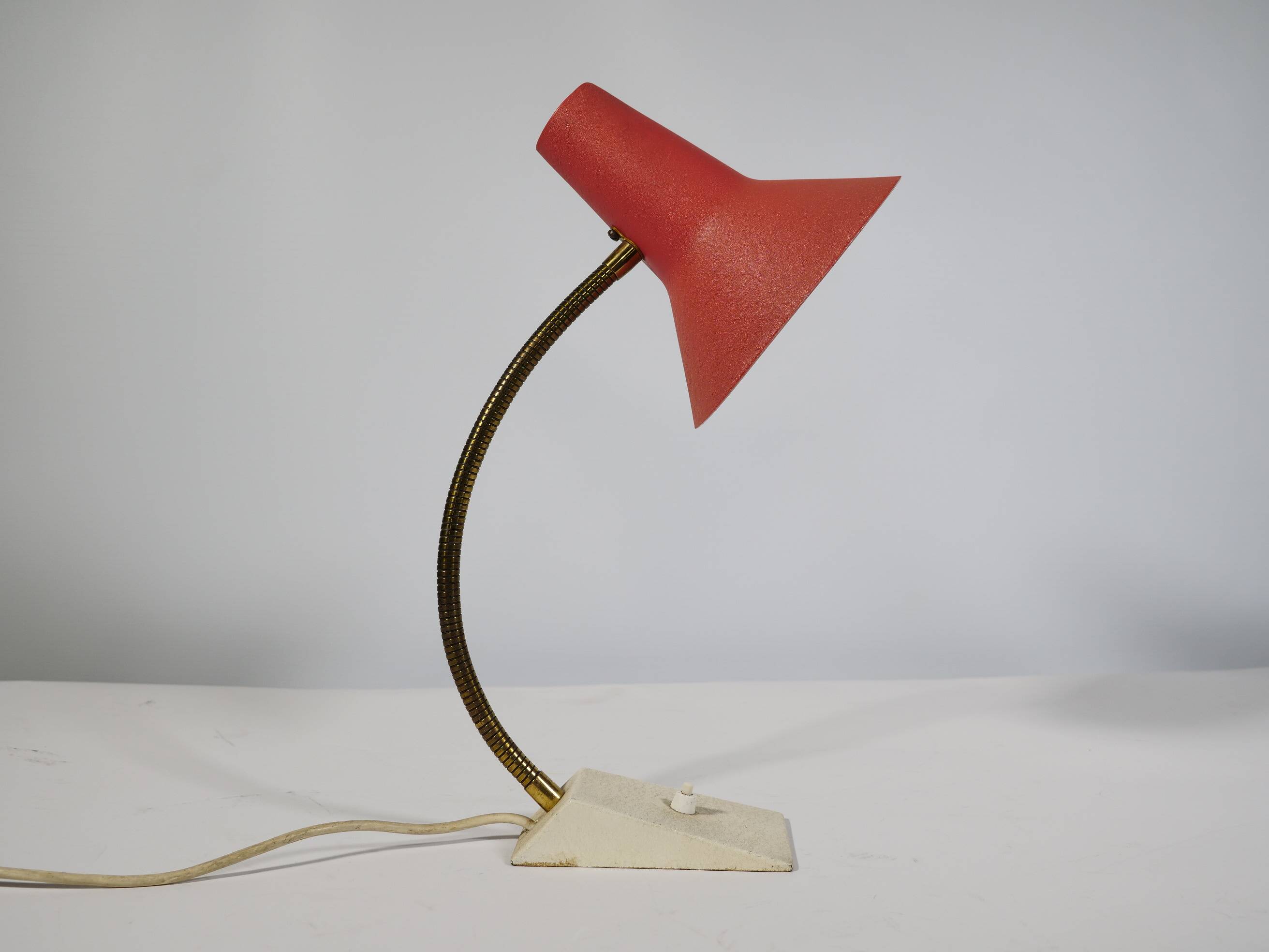 Mid-Century Metal Table Lamp, 1960s–1970s