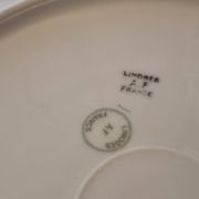 Round serving dish Art Deco, Limoges porcelain, André François, A570