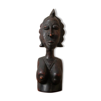 Buste de femme en bois art africain