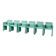 Set of 6 Roota velvet armchairs in green by Buzzati & Rocchi, 1970s