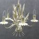 Lustre floral Hollywood Regency, années 1970