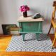 Table de chevet vintage patinée