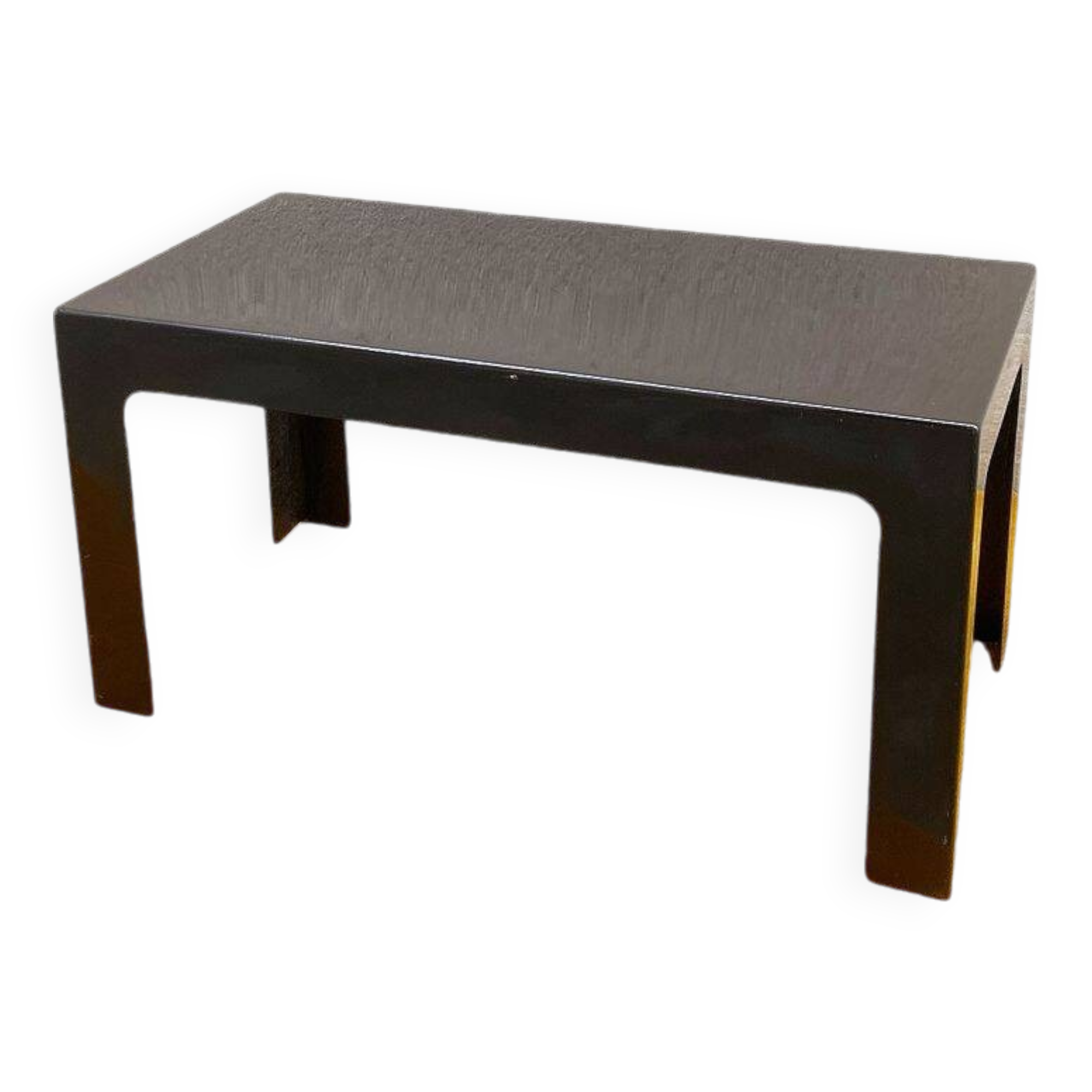 Brown fiberglass coffee table