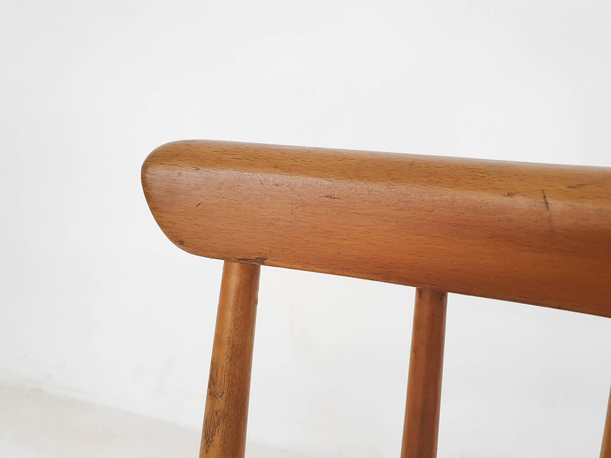 Set of two spindle back chairs, The Netherlands 1950's