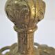 Pair of candle holders gilded bronze patinated vegetal decoration early twentieth century
