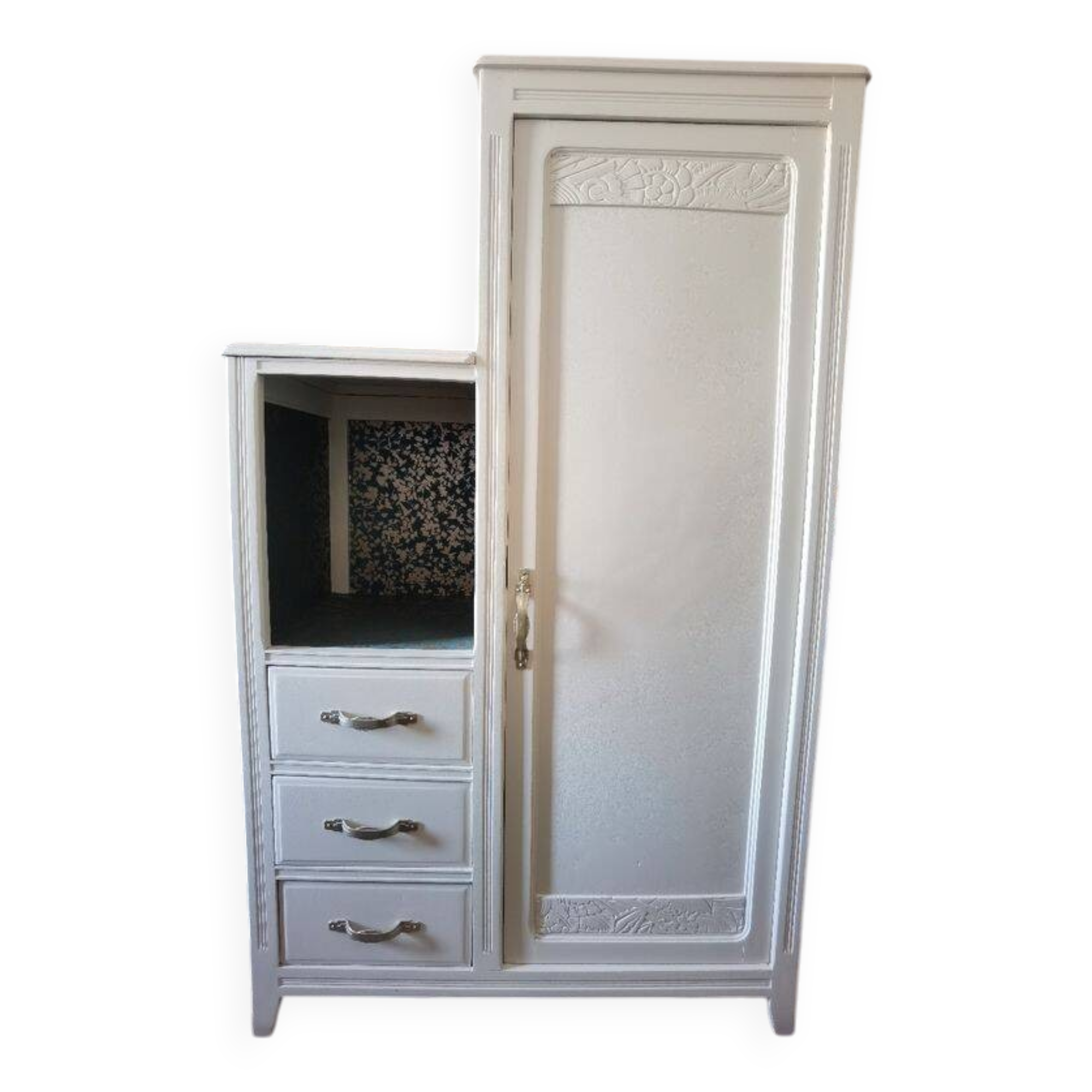 Art Deco asymmetrical wardrobe