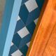 Grey blue vintage dresser