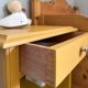 Honey yellow bedside table