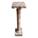 Red marble column