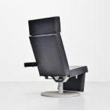 Fauteuil en cuir noir de Maarten Van Severen édité par Durlet