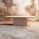 Table basse en travertin