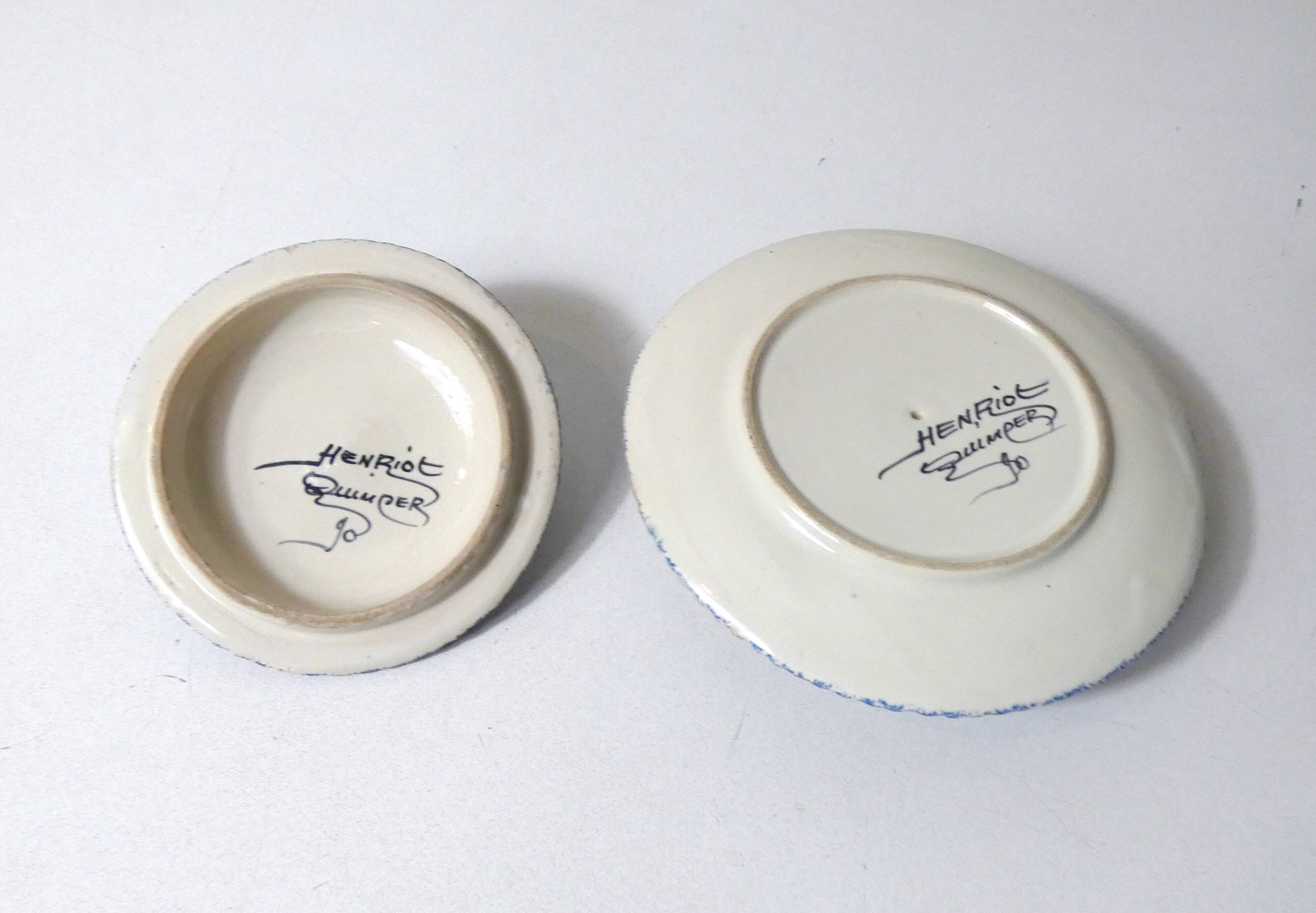 Henriot Quimper Butter Dish