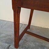 Rustic monastery farmhouse table, antique, 19th century, made of walnut.