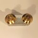 Vintage antique candle holder in molded and gilded glass
