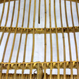 Rattan armchairs, table and stool, 1960