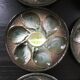 Lot de 6 assiettes à huîtres St Clément