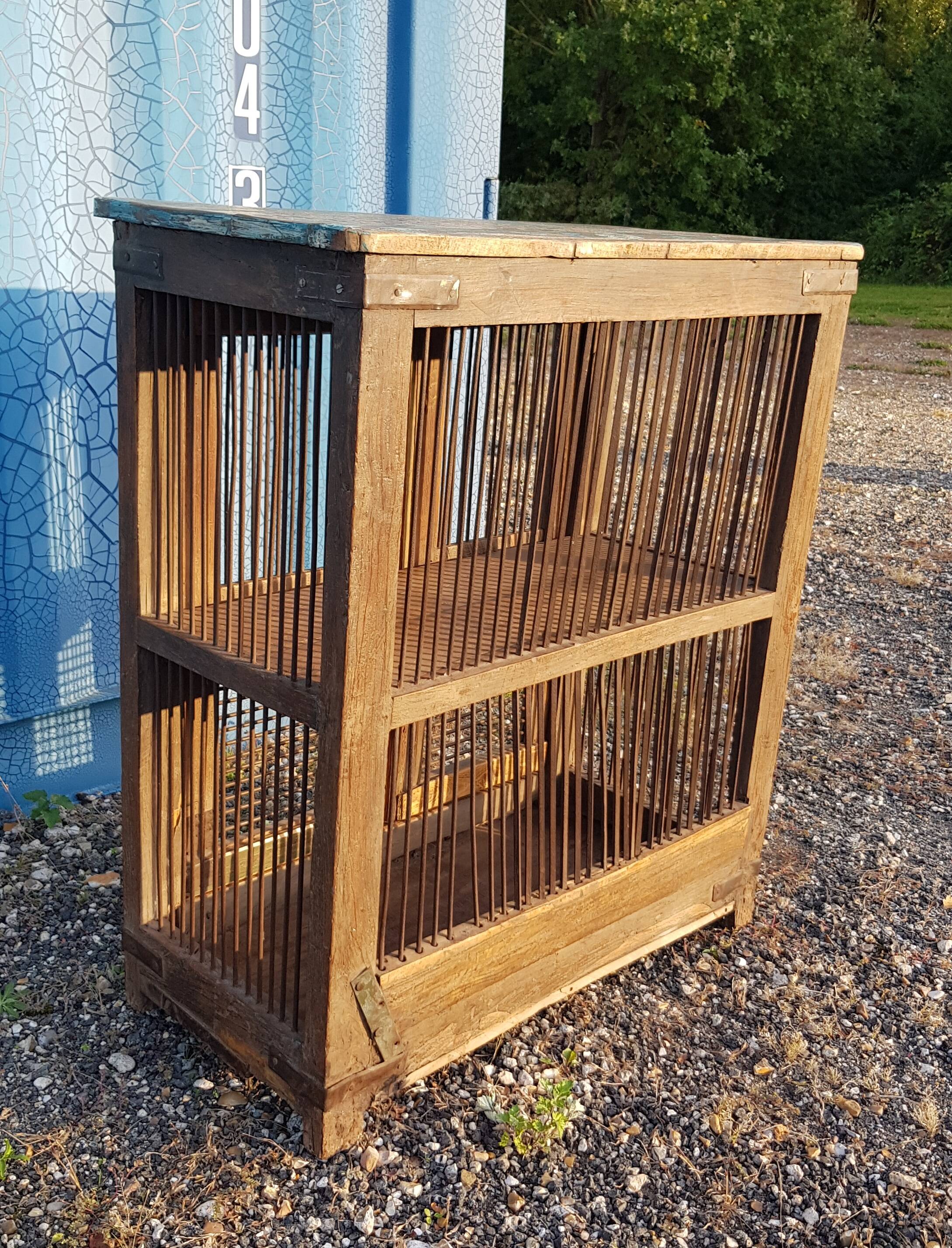 Old teak mesh pantry