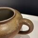 Brown glazed stoneware teapot