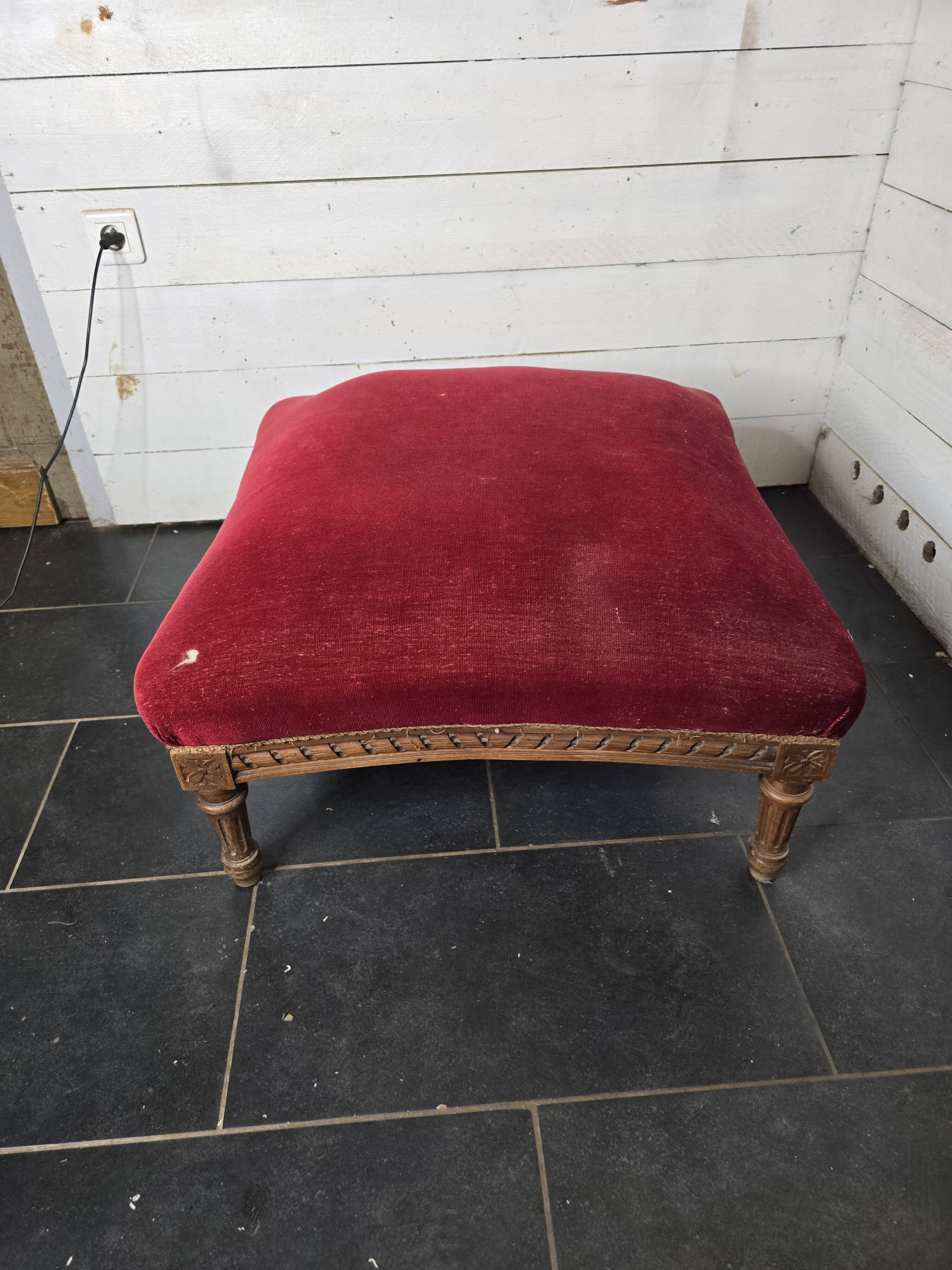 Old Louis XVI style footrest