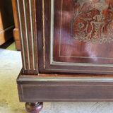 Napoleon iii library showcase with brass marquetry in mahogany from the 19th c. n°1