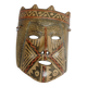 Masque en terre cuite à décors géométriques