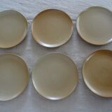 6 flat plates Grès Village CNP France