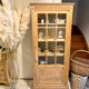 Raw wood Parisian display cabinet
