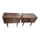 Pair of vintage 70s walnut bedside tables