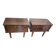 Pair of vintage 70s walnut bedside tables