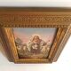 Oil painting on wood The Good Shepherd Christ Late 19th century