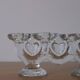 Large glass candle holder by Staffan Gellerstedt | Pukeberg Glasbruk | Sweden