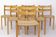 Set of 6 Niels Otto Møller Model 84 Dining Chairs in Oak | Danish Vintage