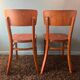 Paire chaise bistrot bois Thonet année 50/60