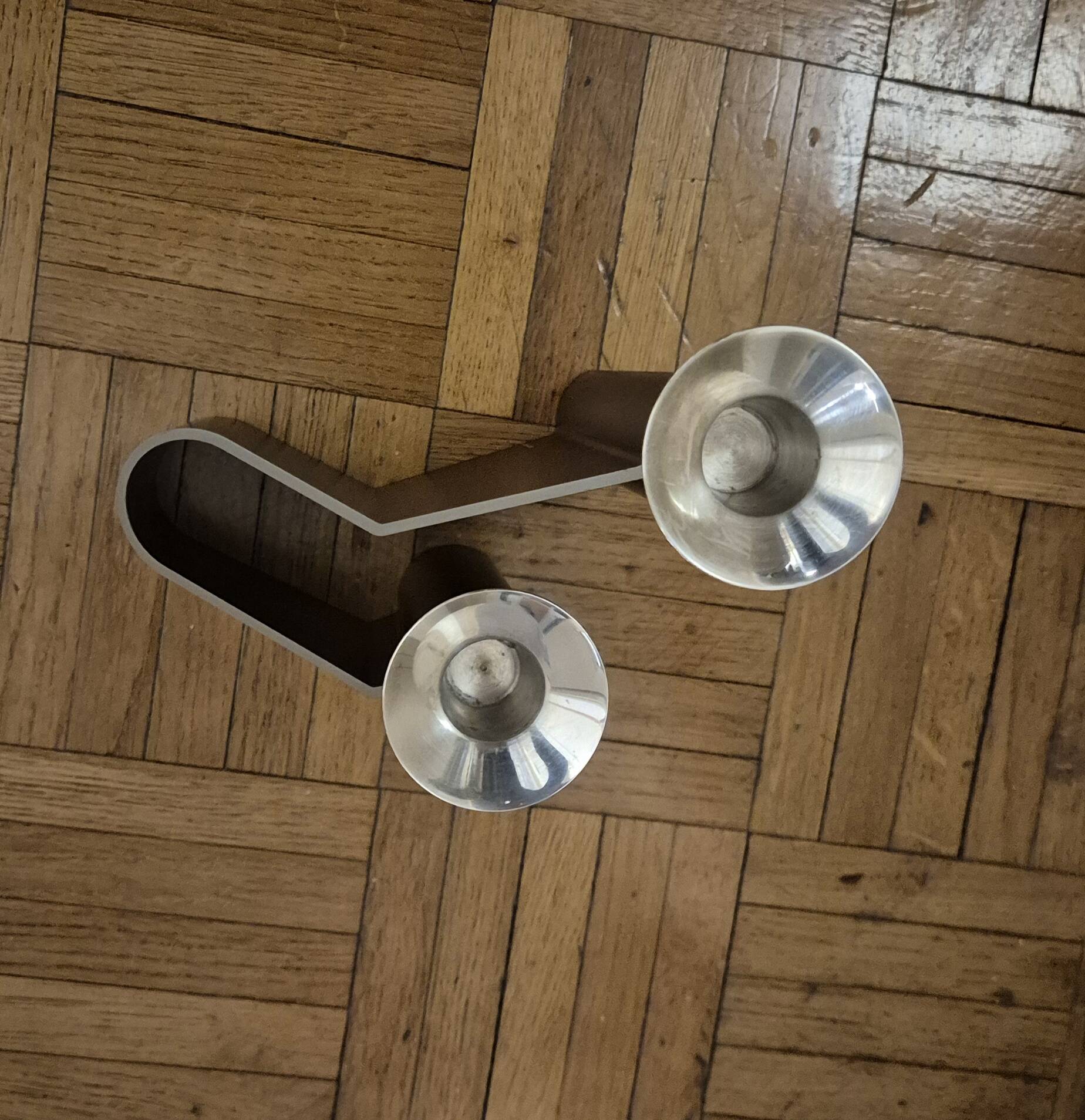 "Labyrinth" candlestick by Georg Jensen (2 candles)