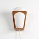 Wall Lamp in Curved Teak Plywood by Louis Kalff for Philips, 1959