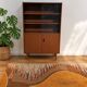 Vintage Scandinavian design display cabinet