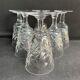 6 crystal wine glasses cut xxth