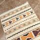 Unique and medium sized Berber rug, gray rug, Moroccan kilim.