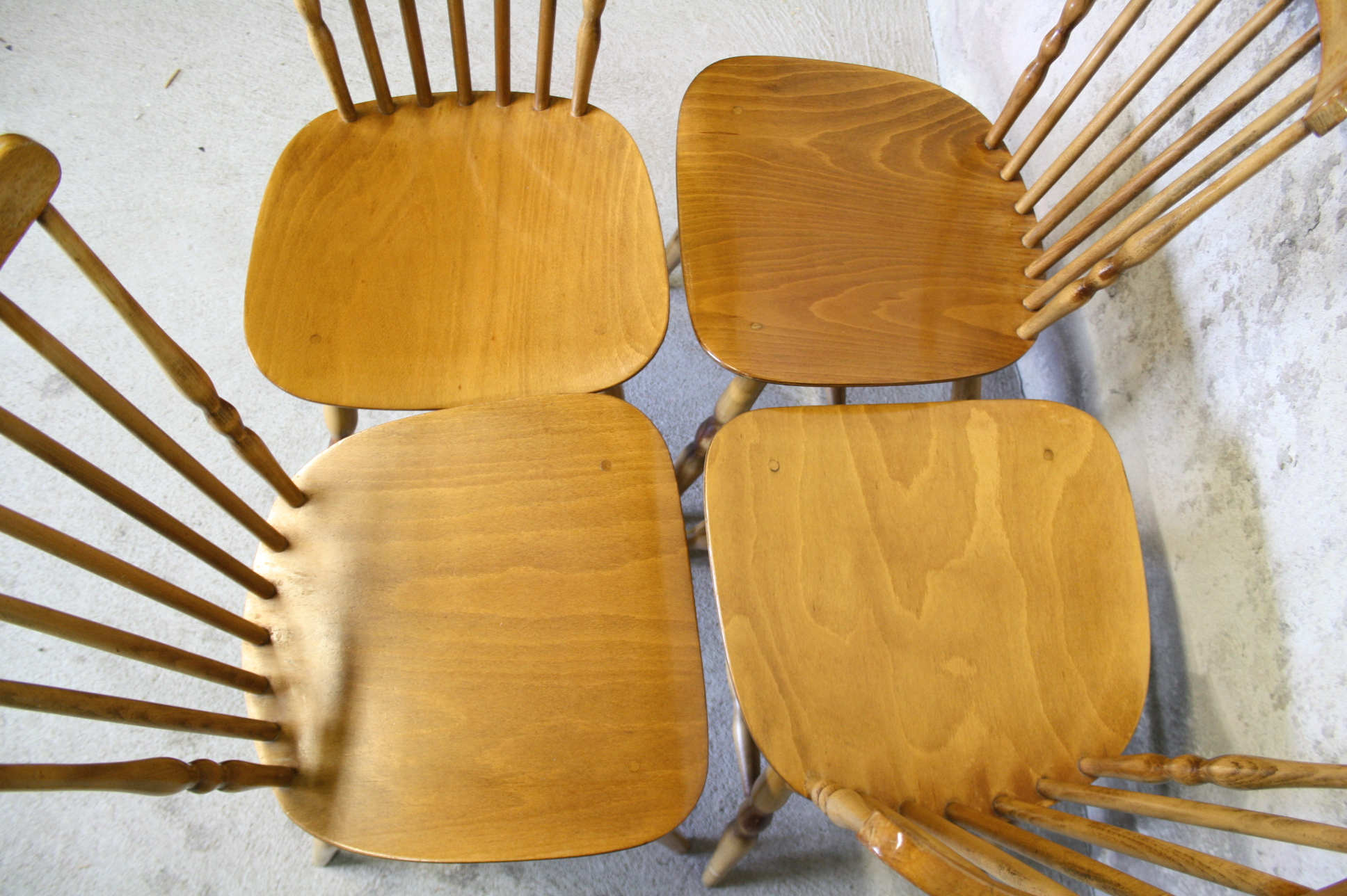 Four Baumann chairs model "Floride"
