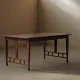 Arts & Crafts table in solid oak, around 1900
