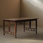Table Arts & Crafts en chêne massif, vers 1900
