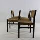 Ensemble de quatre chaises de salle à manger en bois wengé par Arnold Merckx pour Fristho Holland