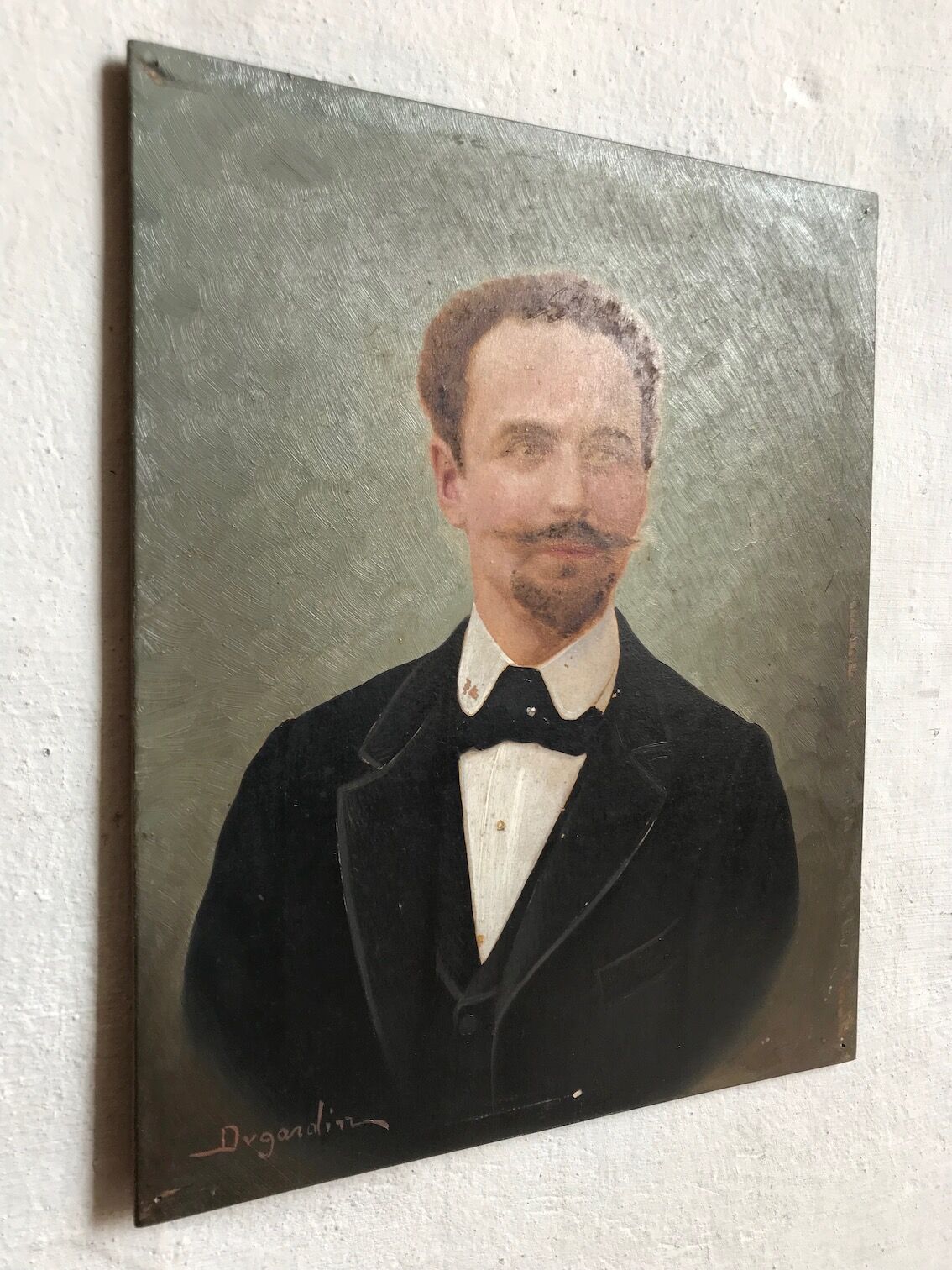 Portrait in oil L. DUGARDIN