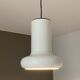 Set of 2 lita pendant lights. 1970. White