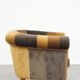 Unique fabric patchwork Chesterfield club armchair in English style