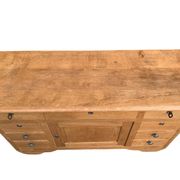 Buffet 9 tiroirs art déco chêne brut massif