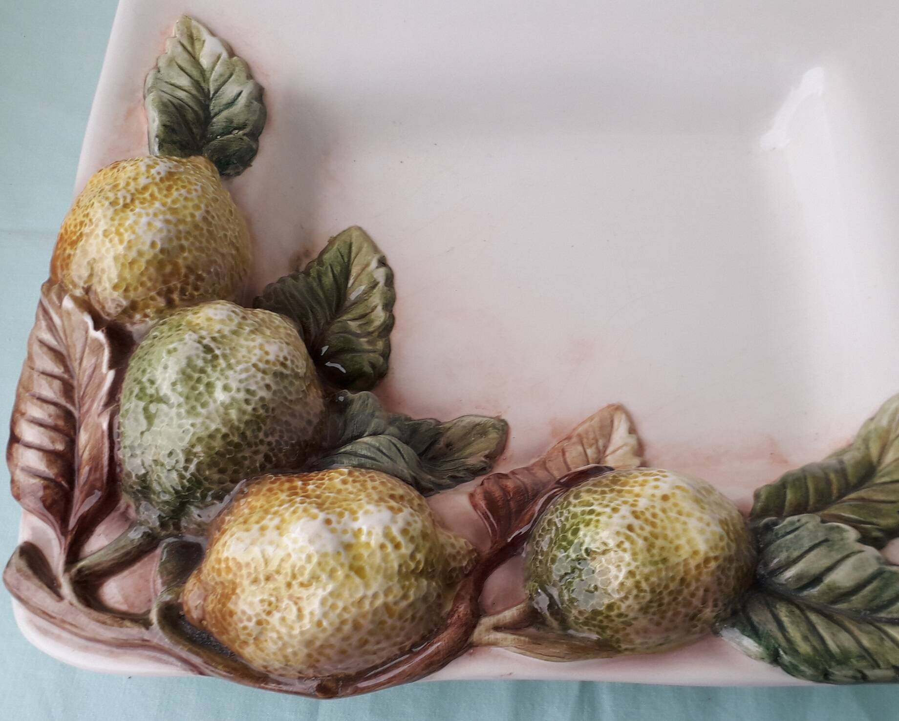Chaumette Italy lemon barbotine dish