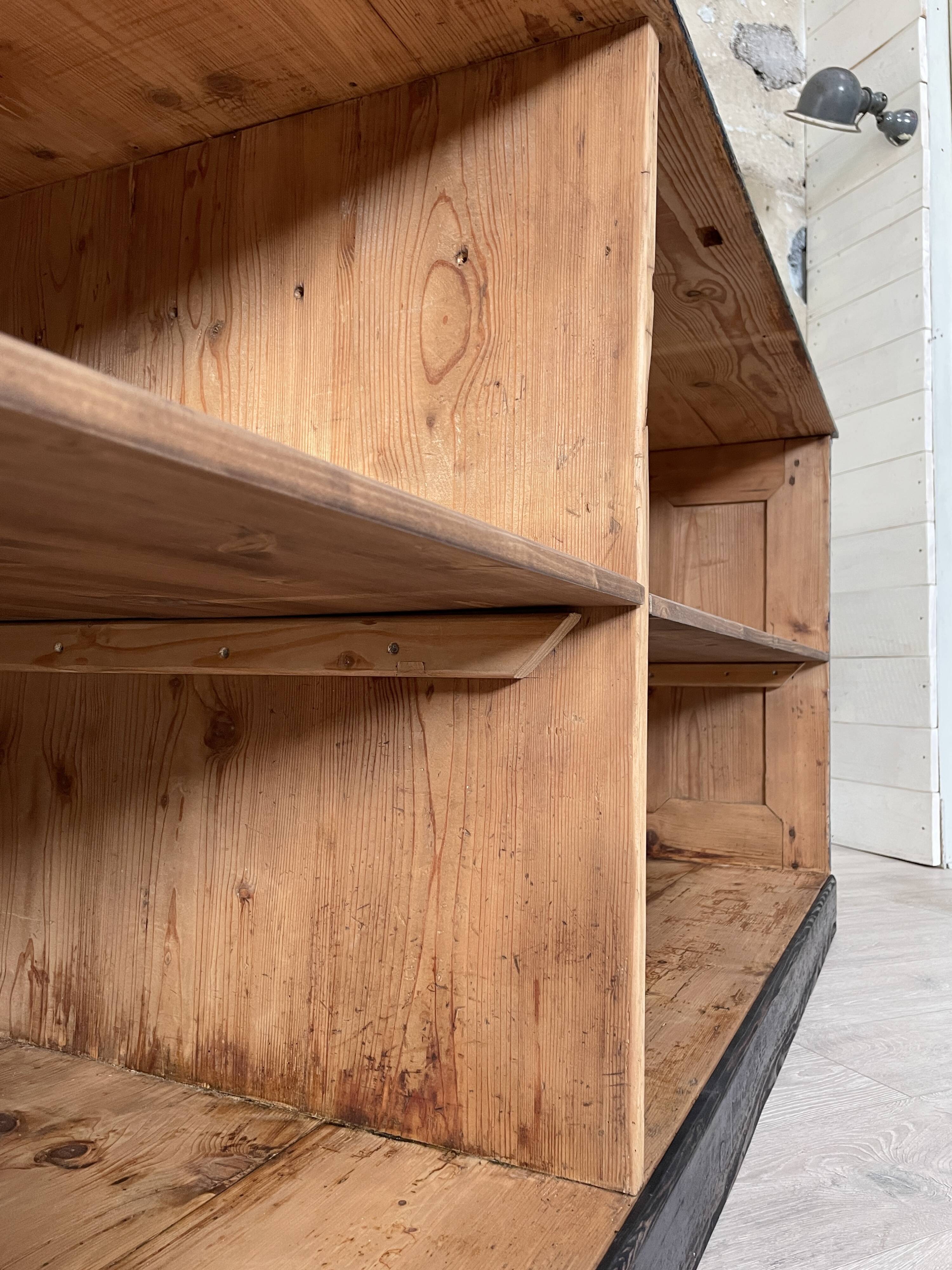 Commercial bank weathered wood panel.